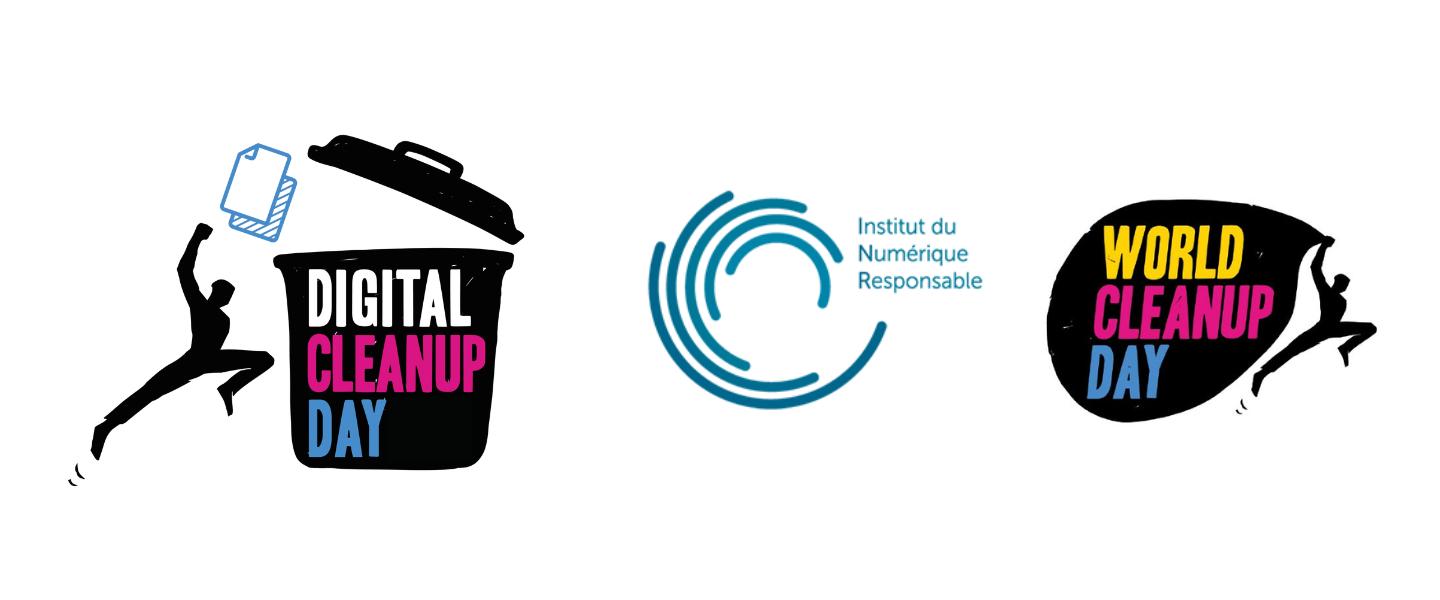 Bannière 3 logos Digital Clean Up Day