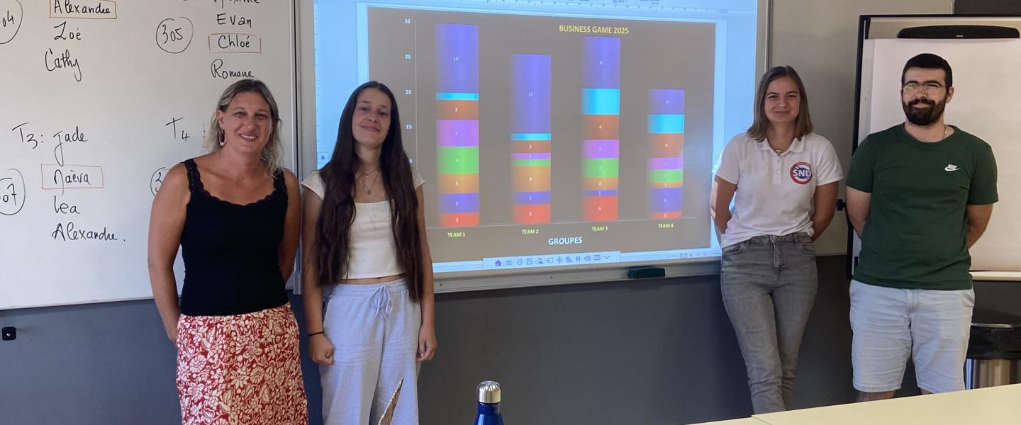 L'équipe gagnante du challenge marketing 2025